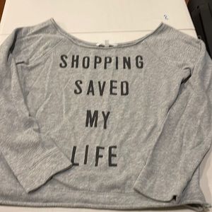 Size Medium Women’s off the shoulder sweater from Victoria’s Secret